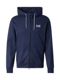Sweatjacke blau / wei