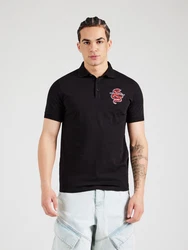 Karl Lagerfeld Poloshirt rot/schwarz