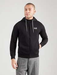 EA7 Emporio Armani Sweatjacke schwarz/weiß