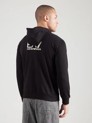 EA7 Emporio Armani Sweatjacke schwarz/weiß