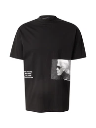 T-Shirt schwarz / offwhite