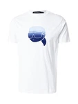 Karl Lagerfeld T-Shirt blau / hellblau / weiß