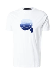 Karl Lagerfeld T-Shirt blau / hellblau / weiß