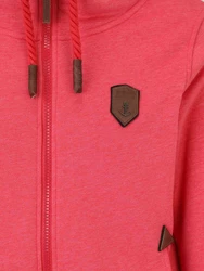 naketano Sweatjacke Schwarzkopf hellrot