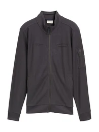 Sweatjacke dunkelgrau / schwarz