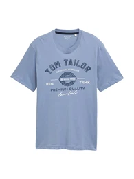 T-Shirt navy / taubenblau / wei