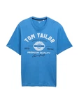 TOM TAILOR Men + T-Shirt blau/schwarz/weiß