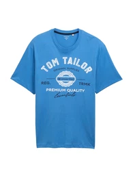 TOM TAILOR Men + T-Shirt blau / schwarz / wei