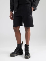 GUESS Shorts 'CLOVIS' schwarz/silber