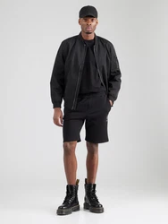 GUESS Shorts 'CLOVIS' schwarz/silber