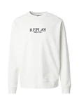 REPLAY Sweatshirt schwarz/weiß