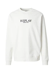 REPLAY Sweatshirt schwarz/weiß