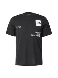 Sportshirt 'MOUNTAIN FOUNDATION COORDINATES' schwarz / wei