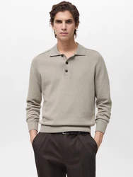 MANGO MAN Pullover 'DAILYS' greige