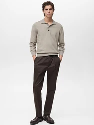 MANGO MAN Pullover 'DAILYS' greige
