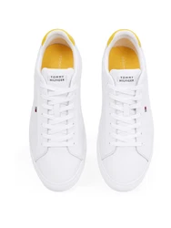 TOMMY HILFIGER Sneaker 'Icon Court' dunkelgelb/weiß