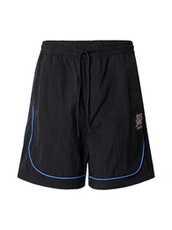 Shorts 'Garat' azur / grau / schwarz