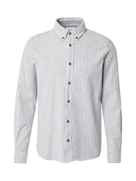 Hemd navy / wei