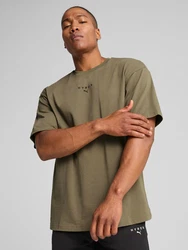 PUMA Funktionsshirt 'PUMA x HYROX' oliv / schwarz