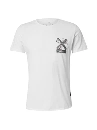 T-Shirt 'SUMMER SPLASH' dunkelgrau / grn / rosa / wei
