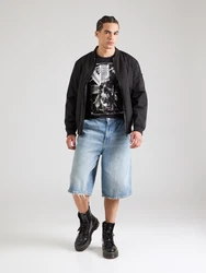 Key Largo T-Shirt 'Liberty' grau/schwarz/weiß