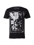 Key Largo T-Shirt 'Liberty' grau/schwarz/weiß