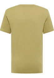MUSTANG T-Shirt 'Austin' beige/schwarz/weiß