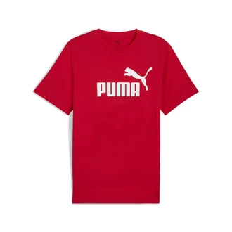 PUMA T-Shirt Essentials No. 1 blutrot/weiß PUMA T-Shirt Essentials No. 1 blutrot/weiß