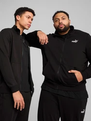 PUMA Sweatjacke 'Essentials No. 1' schwarz/weiß
