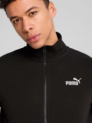 PUMA Sweatjacke 'Essentials No. 1' schwarz/weiß