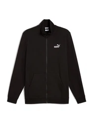 PUMA Sweatjacke 'Essentials No. 1' schwarz/weiß