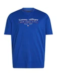 Tommy Hilfiger T-Shirt BT-HILFIGER CENTER STACK TEE-B blau/rot/weiß