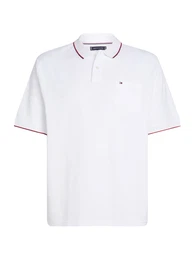 Tommy Hilfiger Big & Tall Poloshirt 'CLASSIC' rot / schwarz / wei