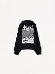 Bershka Sweatshirt schwarz/weiß