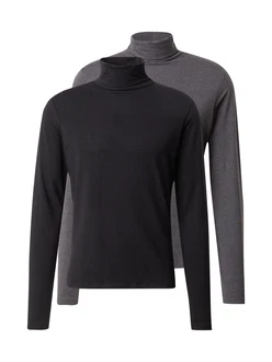 ABOUT YOU Shirt 'Brian' dunkelgrau/schwarz