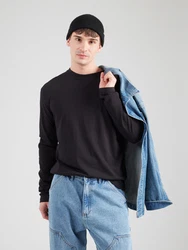 ABOUT YOU Shirt Hassan dunkelgrau/schwarz