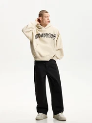 Bershka Sweatshirt beige/schwarz