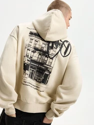Bershka Sweatshirt beige/schwarz