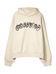 Bershka Sweatshirt beige/schwarz