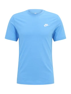 Nike Sportswear T-Shirt 'Club' himmelblau
