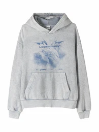 Sweatshirt dunkelblau / grau