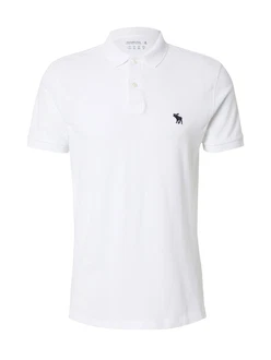 Abercrombie & Fitch Poloshirt navy/weiß