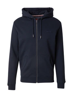Superdry Sweatjacke Essential Logo Zip Hoodie marine