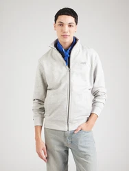 Superdry Sweatjacke Essential Logo Track Top grau / graumeliert