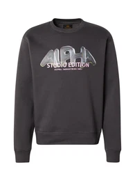 Sweatshirt dunkelgrau / pastellgrn / rosa