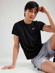 NIKE Sportshirt 'VICTORY' schwarz/weiß