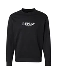 REPLAY Sweatshirt schwarz/weiß