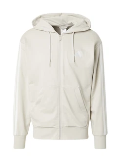 adidas Sportswear Hoodie Essentials 3-Streifen French Terry Kapuzenjacke weiß/offwhite