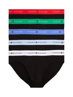 Tommy Hilfiger Underwear Slip 5P Signature Essential Briefs blau/grün/rot/schwarz/weiß