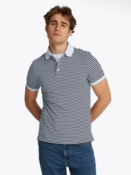 Tommy Hilfiger Poloshirt Core 1985 1985 SLIM POLO marine/weiß